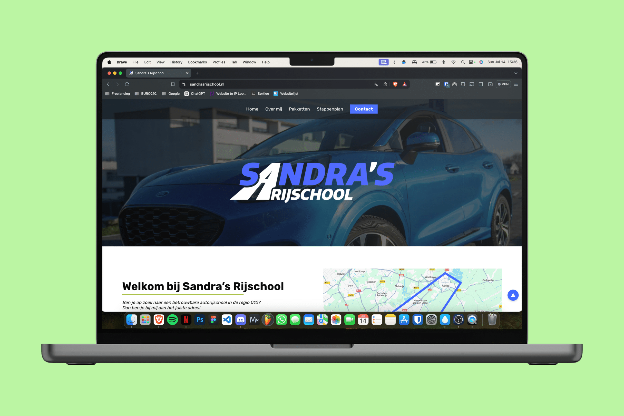 Website van Sandra's Rijschool